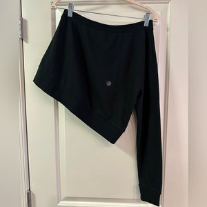 LA Hearts Off the Shoulder Sweatshirt in Black